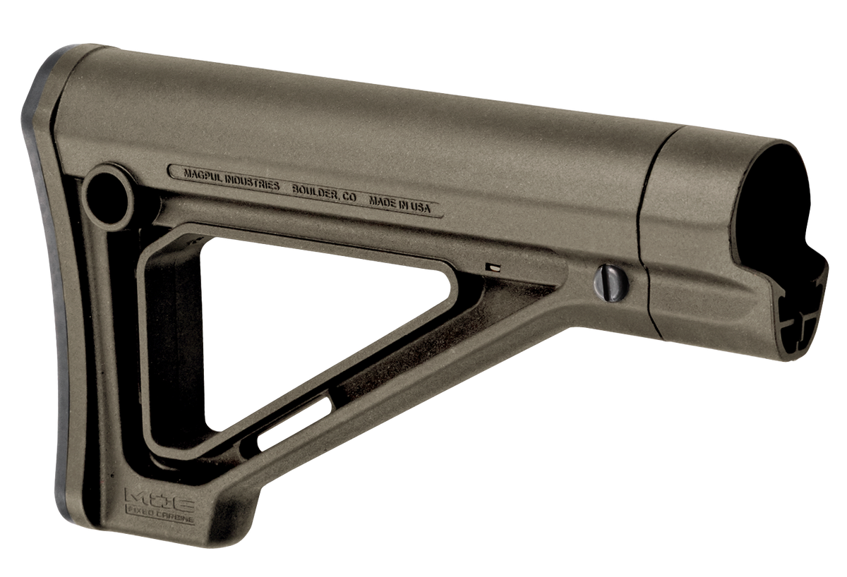 Magpul Industries MOE Fixed Carbine Stock Mil-Spec - OD Green