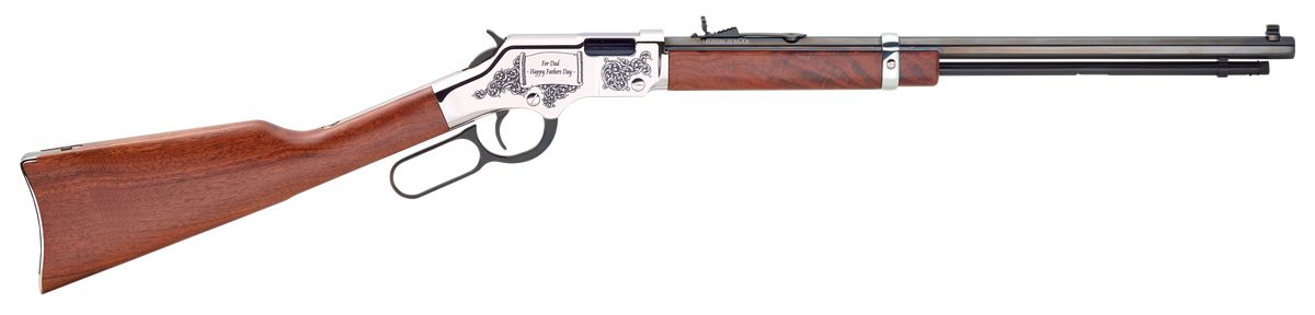 Henry H004SFD Golden Boy Silver 22 S/L/LR 20" 16 LR/21 Short Lever-Action Rifle - Fathers Day Edition