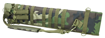NcSTAR CVSCB2917WC VISM Tactical Shotgun Scabbard Woodland Camo 600D PVC 29"-34.75"