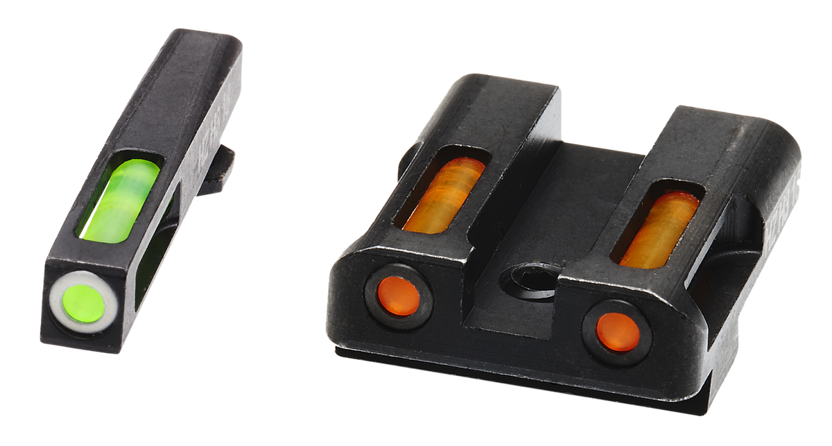 Hiviz GLN425 LiteWave H3 Sight Set for Glock Green Tritium/Orange LitePipe