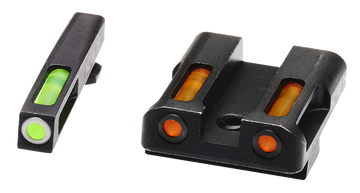 Hiviz GLN425 LiteWave H3 Sight Set for Glock Green Tritium/Orange LitePipe