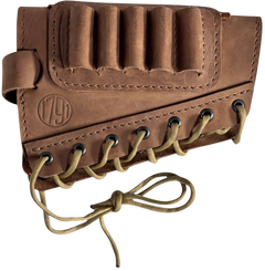 1791 Gunleather HUNT Butt Cuff Ammo Holder 30-06 5-Rd Brown Leather