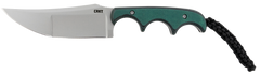 Columbia River CRKT 2394 Minimalist Katana 3.56" Fixed Plain Bead Blasted 8Cr13MoV SS Green Resin Fiber Handle