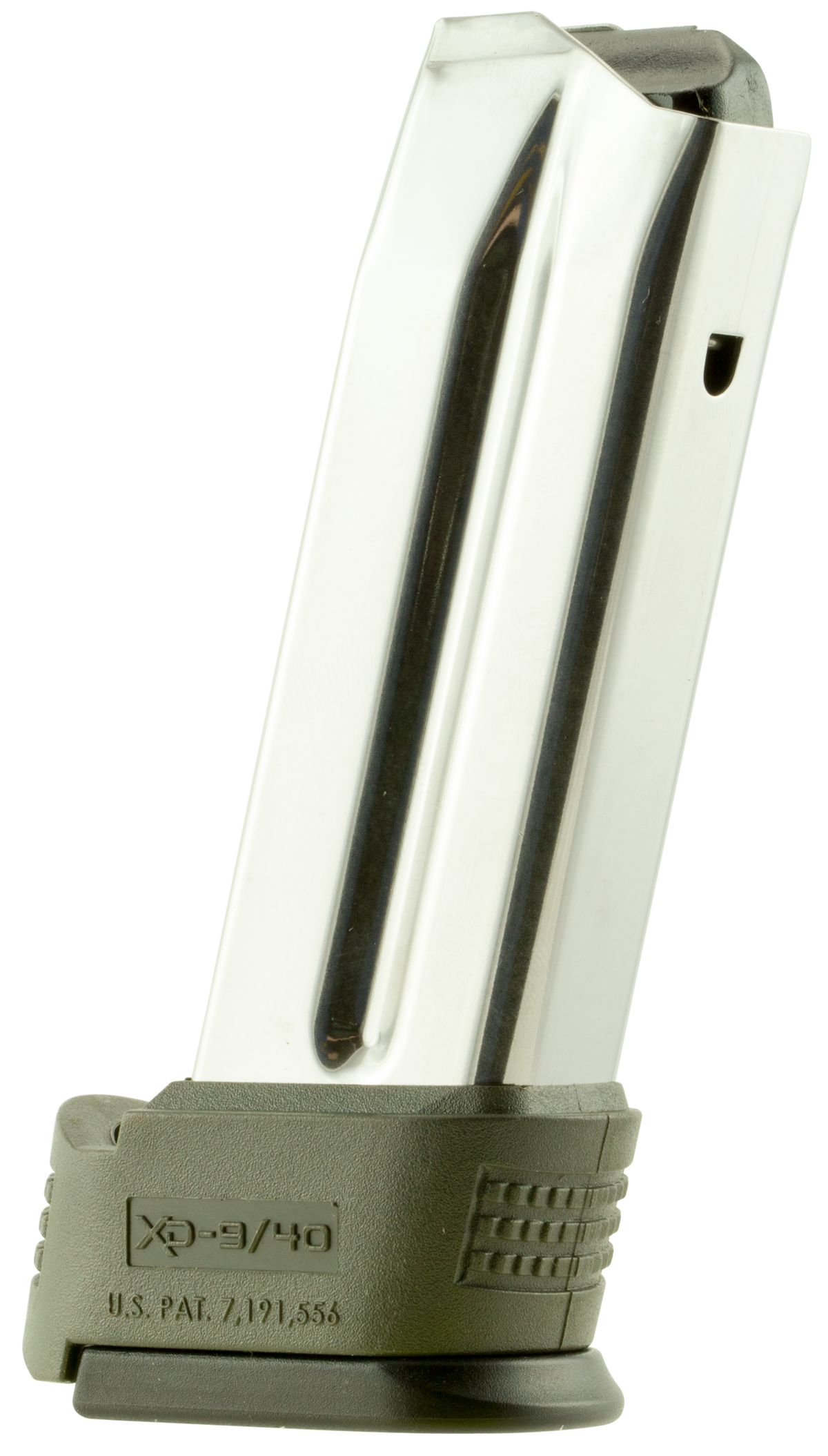 Springfield Armory XD Subcompact 9mm Luger 10rd Stainless Steel Magazine - Silver/OD Green