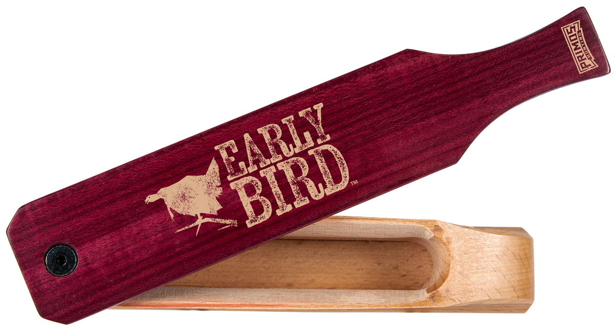 Primos PS2961 Early Bird Box Call Turkey Hen Walnut/Purple Heart