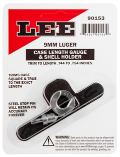 Lee 90153 Case Length Gauge 9mm Luger Steel w/ Shell Holder