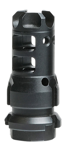 LANTAC USA Dragon Muzzle Brake 9mm 1/2x28 QPQ Black - Dead Air KEYMO/Wolfman Compatible