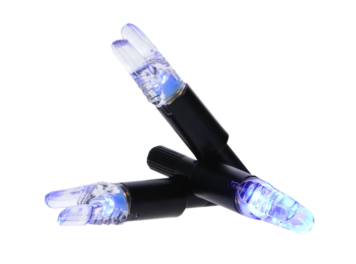 NAP Thunderglo Illuminated Arrow Nock Blue 6-Pack