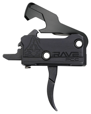 Rise Armament Rave PCC Single-Stage Curved Trigger 3.5 lbs Black Nitride AR-Platform