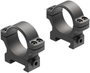 Leupold BackCountry Cross-Slot 30mm Low Matte Black Aluminum Scope Ring Set