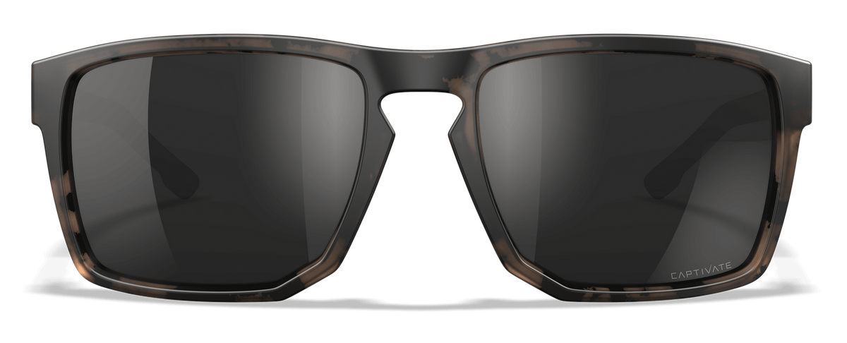 Wiley X WX Apex CAPTIVATE Polarized Black Mirror Lens Matte Tortoise Brown Frame Safety Glasses