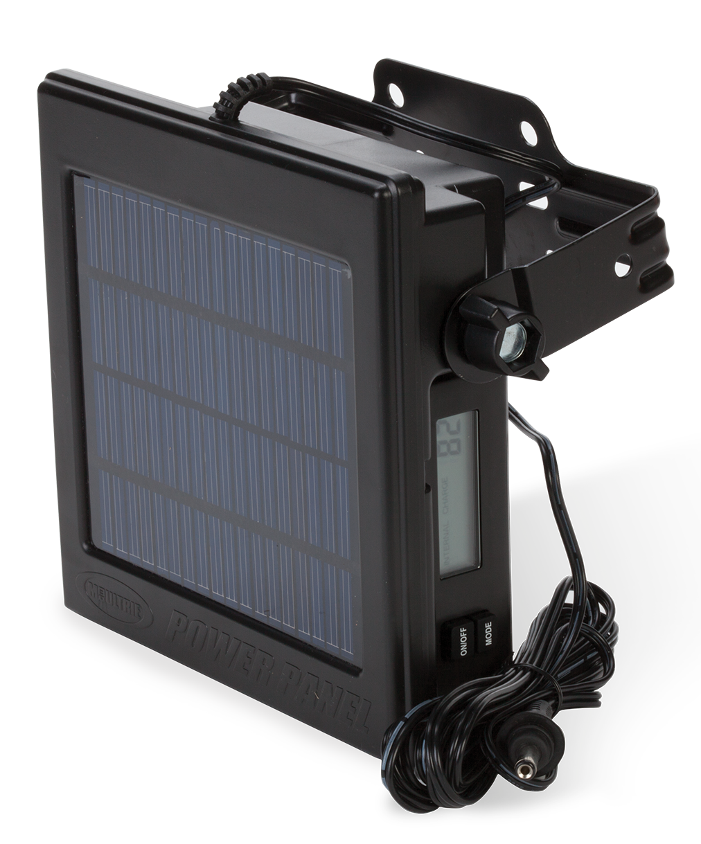 Moultrie Power Panel MCA-13302 12V Solar Battery Pack for Moultrie Game Cameras 2007 and Newer - Black