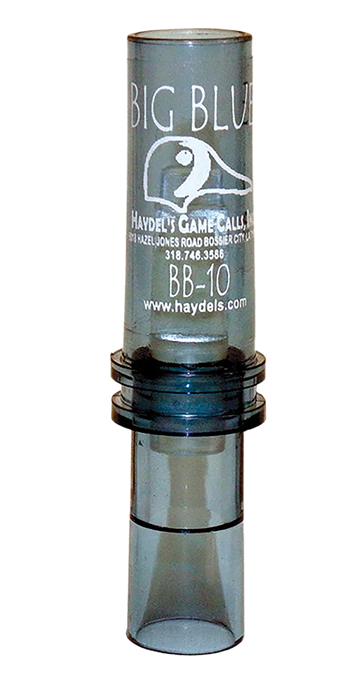 Haydels BB10 Big Blue Wing Teal Double Reed Duck Call - Clear Acrylic