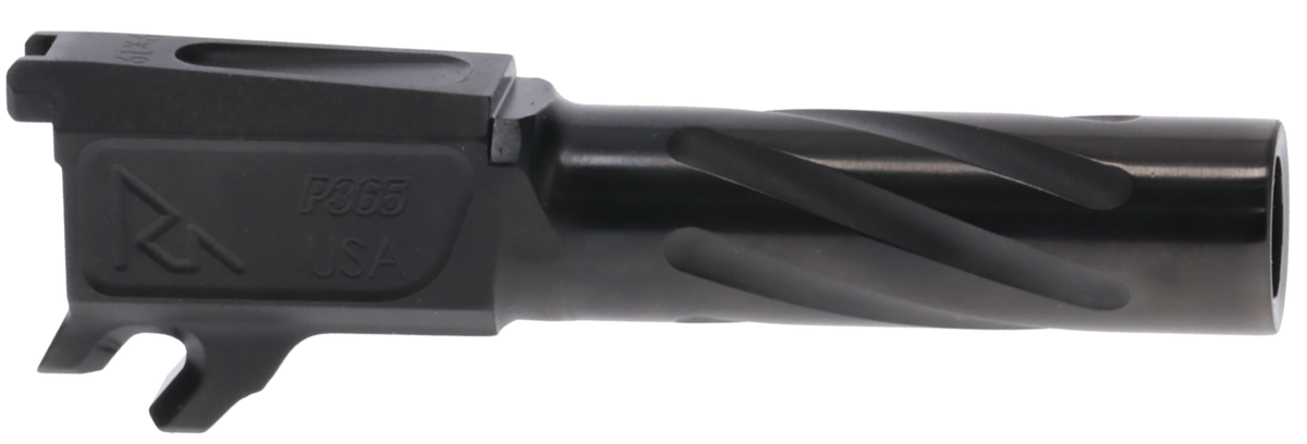 Rival Arms Precision Match Grade 9mm Luger 3.10" Fluted Threaded Black PVD Steel Barrel - Sig P365