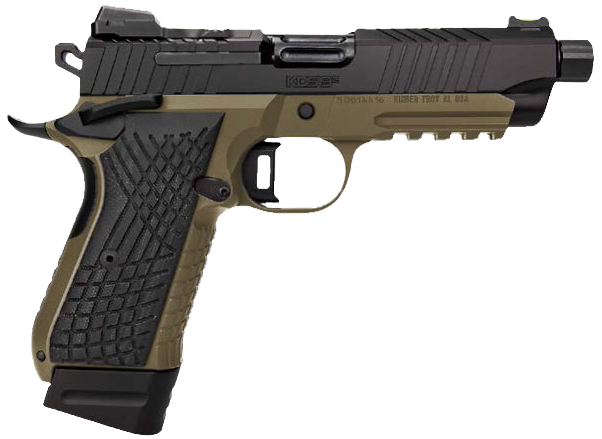 Kimber KDS9C TFS 9mm Luger 4.60" 15+1 Semi-Auto Pistol - FDE/Black, Threaded, Optic Ready