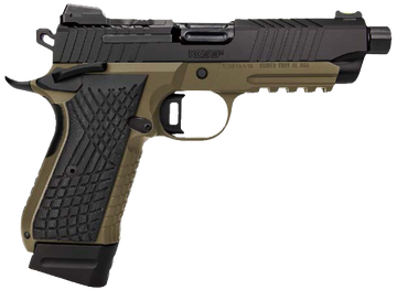 Kimber KDS9C TFS 9mm Luger 4.60" 15+1 Semi-Auto Pistol - FDE/Black, Threaded, Optic Ready