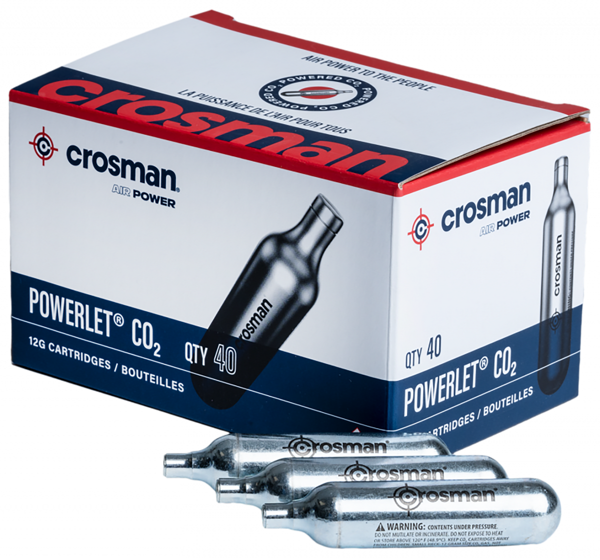 Crosman 23140 Powerlet 12g CO2 Cartridges 40 Per Pkg