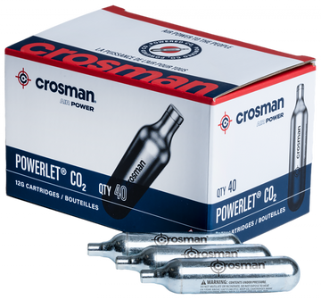 Crosman 23140 Powerlet 12g CO2 Cartridges 40 Per Pkg