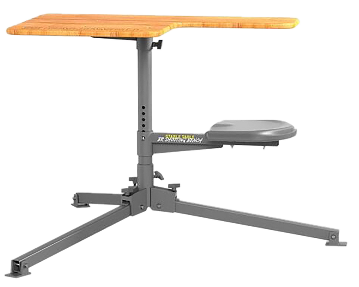 Caldwell Stable Table BR Shooting Bench 45x28 Laminated Red Oak
