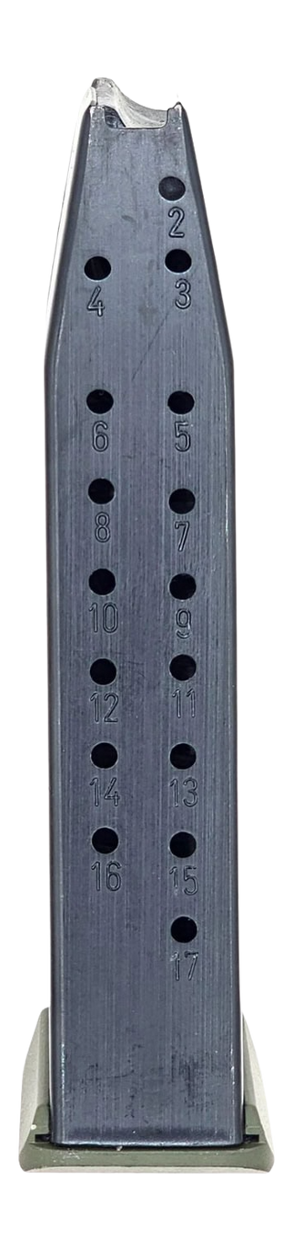 SAR USA SAR9 SOCOM 9mm Luger 17-Rd Steel Magazine - OD Green Base Plate