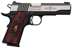 Browning 1911-380 Black Label Medallion Pro 380 ACP 4.25" 8+1 SAO Pistol