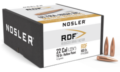 Nosler RDF Match 22 Cal .224 70 gr Hollow Point Boat Tail - 100/Box