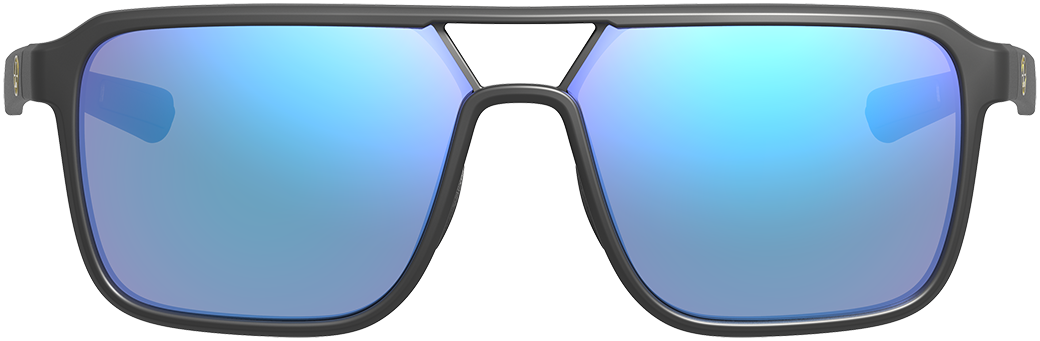 Leupold Bridger Performance Eyewear Matte Black Blue Mirror - Polarized