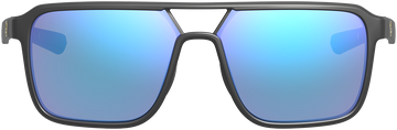 Leupold Bridger Performance Eyewear Matte Black Blue Mirror - Polarized