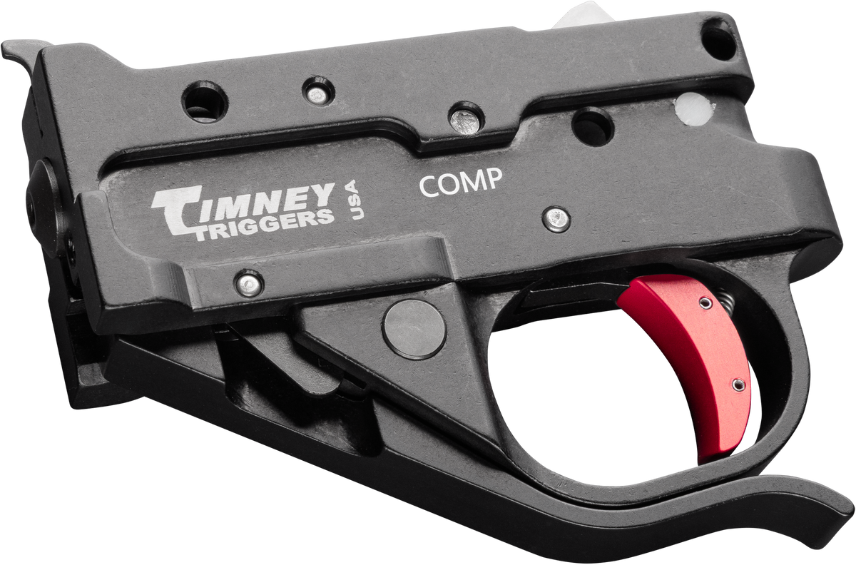 Timney Triggers 10222CCOMP Replacement Trigger Compact 2.75 lb Drop-In Fits Ruger 10/22 - Black/Red
