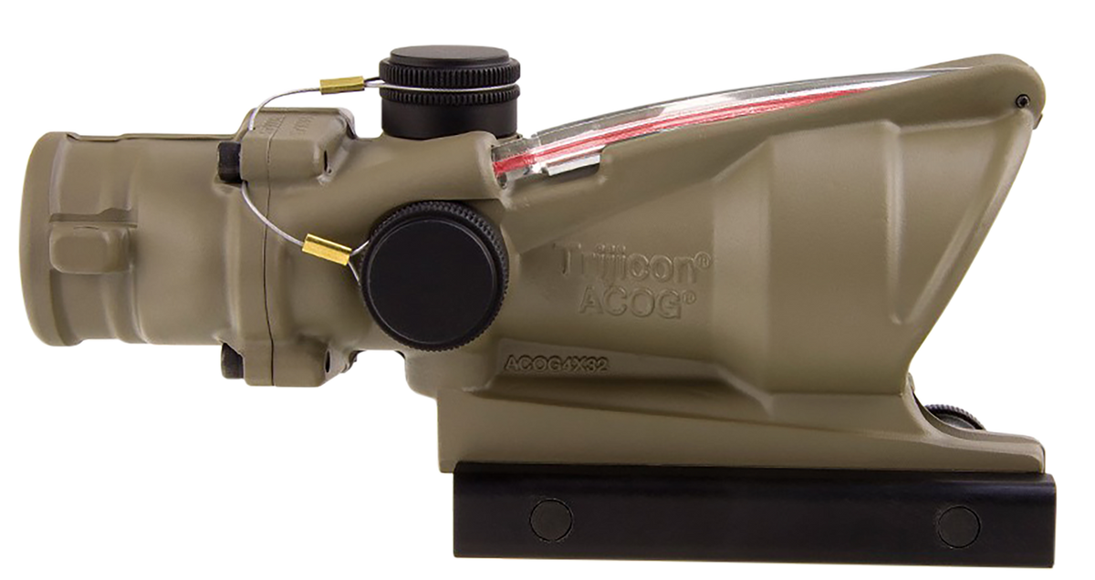 Trijicon ACOG 4x32mm Illuminated Red Chevron .223/5.56 BDC Riflescope - Flat Dark Earth