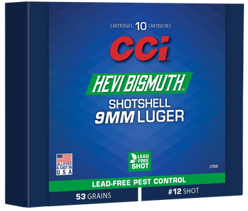 CCI Pest Control HEVI-Bismuth 9mm Luger 53gr 10rd Bismuth Shotshell - Box or Case