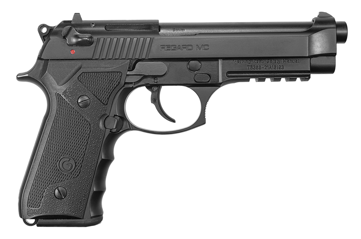 EAA Girsan Regard MC 9mm Luger 4.90" 18+1 SAO Semi-Auto Pistol - Black Aluminum Frame, Blued Slide