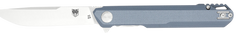 CobraTec Knives Monarch 3.5" Folding Plain Satin D2 Steel Blade Gray G10 Handle