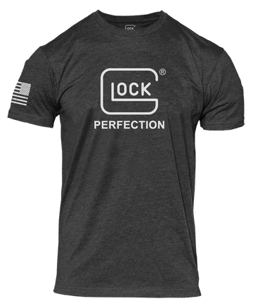 Glock Perfection Tee S Charcoal Cotton/Poly Short Sleeve