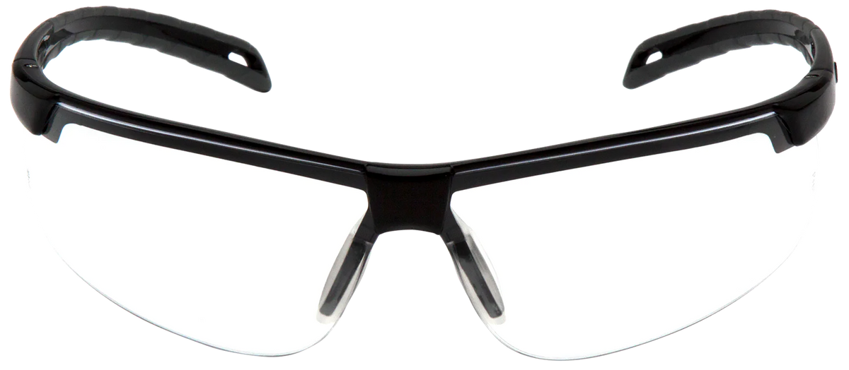 Pyramex Everlite Safety Glasses Clear Anti-Fog Lens Black Frame