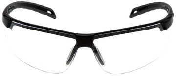 Pyramex Everlite Safety Glasses Clear Anti-Fog Lens Black Frame