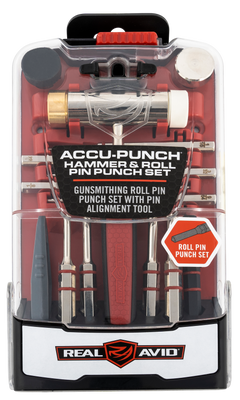 Real Avid Accu-Punch Hammer & Roll Pin Punch Set - Black/Red