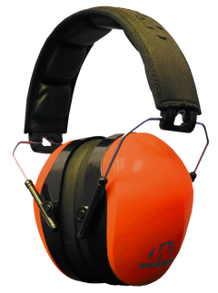 Walkers Game Ear Advanced Protection Passive Muff 26 dB Over the Head Blaze Orange/Black Polymer