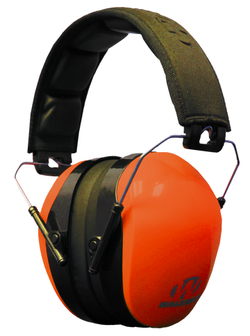 Walkers Game Ear Advanced Protection Passive Muff 26 dB Over the Head Blaze Orange/Black Polymer