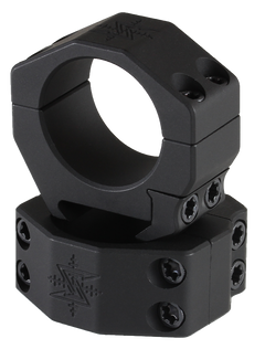 Seekins Precision Scope Rings 30mm Extra High 1.26" Matte Black Picatinny Pair