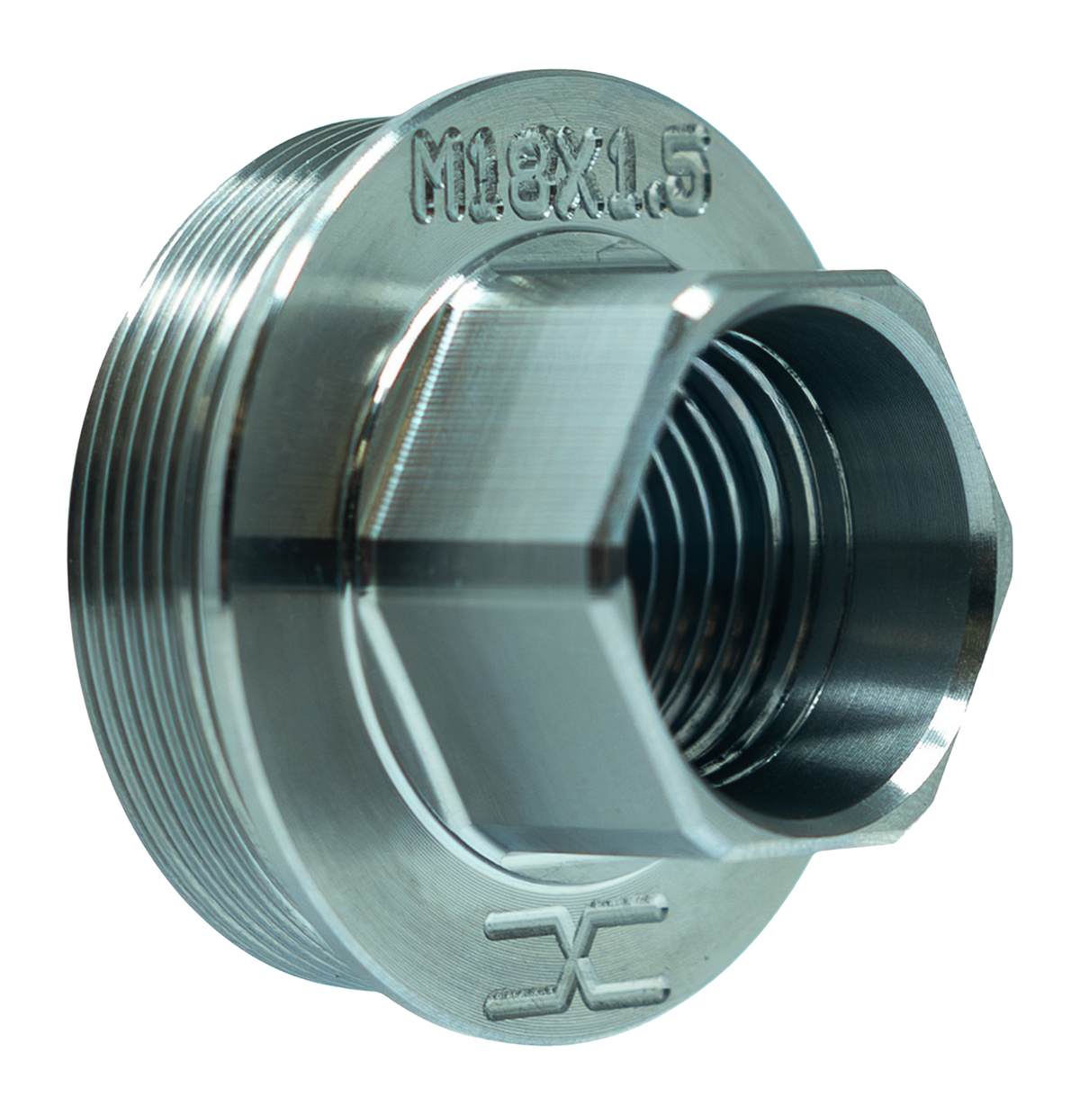 Faxon Firearms M18x1.5 Direct Thread to HUB Adapter - Titanium