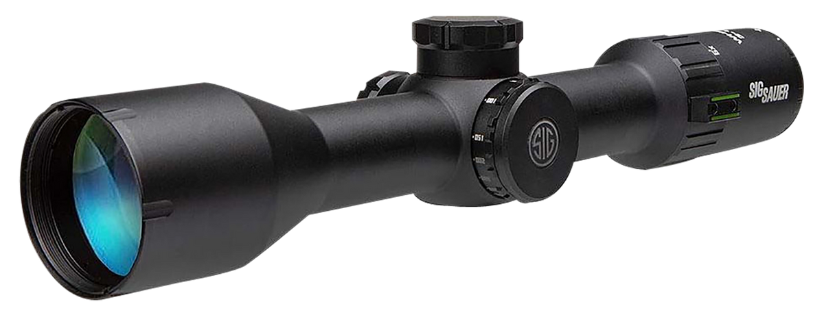 Sig Sauer Electro-Optics Whiskey6 3-18x44mm 30mm Tube MOA Milling Hunter 2.0 Reticle Locking Turrets Riflescope - Black