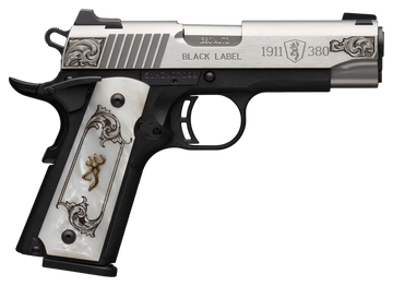 Browning 1911-380 Black Label Medallion Compact 380 ACP 3.63" 8+1 Semi-Auto Pistol