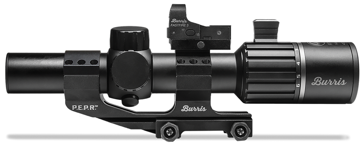 Burris RT-6 Tactical Kit 1-6x24mm 30mm Tube Illuminated Ballistic 5X Riflescope - FastFire 3 & P.E.P.R. Mount