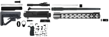 TacFire Rifle Kit 308 Win 16" Black AR-Platform w/Lower Parts Kit