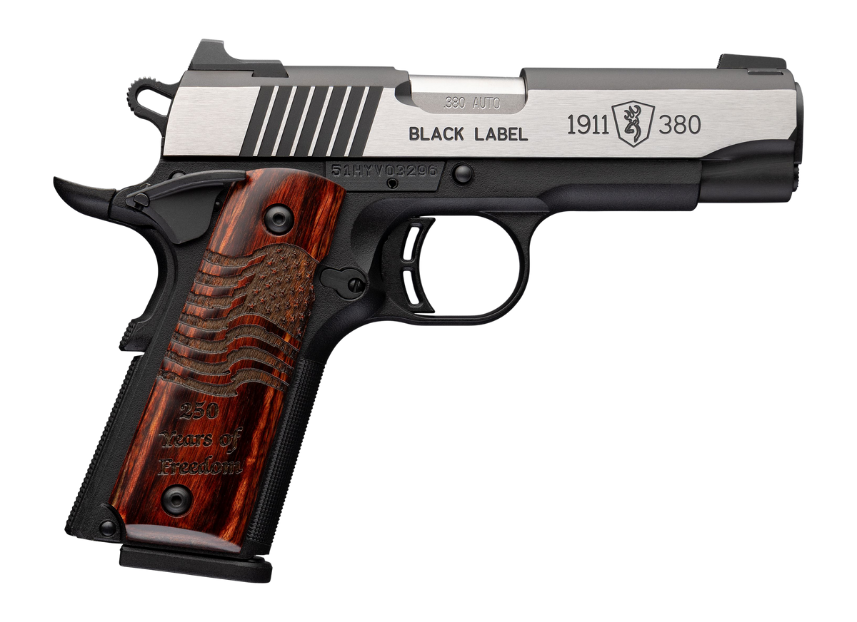 Browning 1911 Black Label Medallion Pro 250 Compact 380 ACP 3.63" 8+1 Semi-Auto Pistol