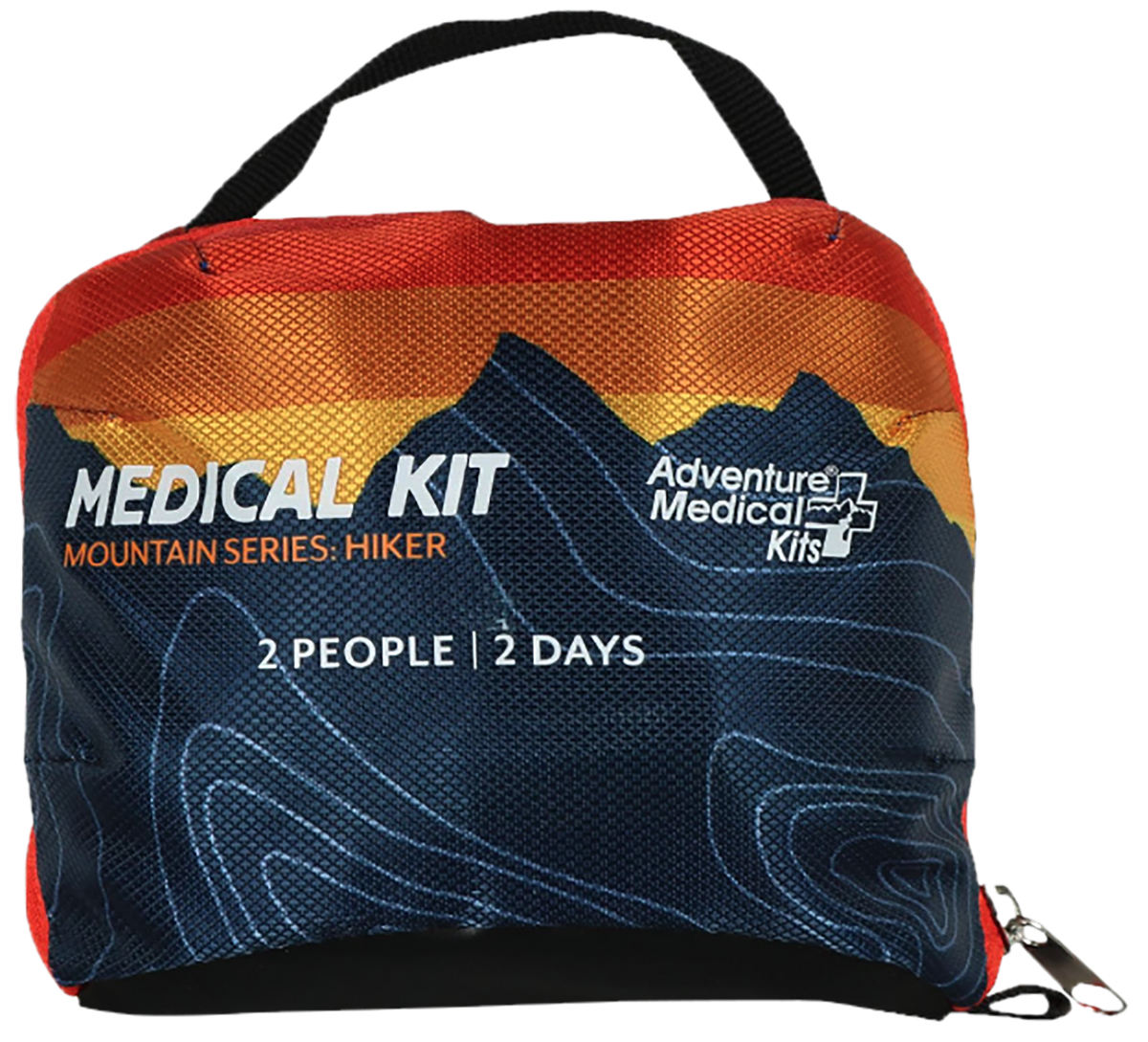 Adventure Medical Kits Mountain Series Hiker First Aid Kit 1-2 People Water Resistant Multi-Color Sunset Print