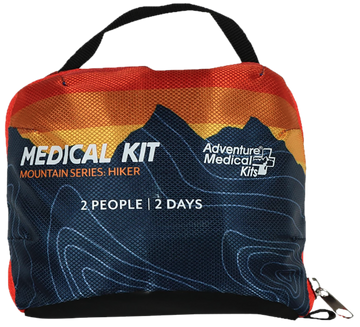Adventure Medical Kits Mountain Series Hiker First Aid Kit 1-2 People Water Resistant Multi-Color Sunset Print