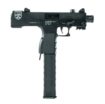 MasterPiece Arms 30T Defender Top Cocking TB 9mm Luger 5.50" 30+1 Semi-Auto Pistol - Black Cerakote