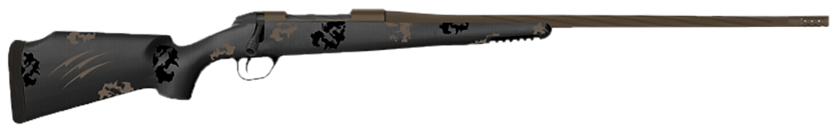 Fierce Firearms Twisted TI Rogue 7mm PRC 22" 3+1 Bolt-Action Rifle - Black Cerakote / Trophy Camo